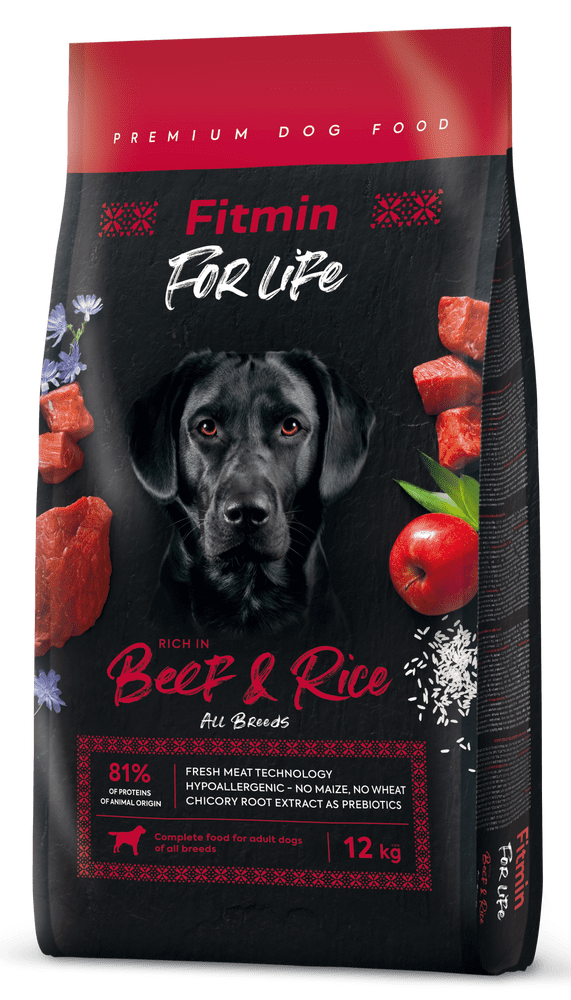 Fitmin dog For Life Beef & Rice 12 kg